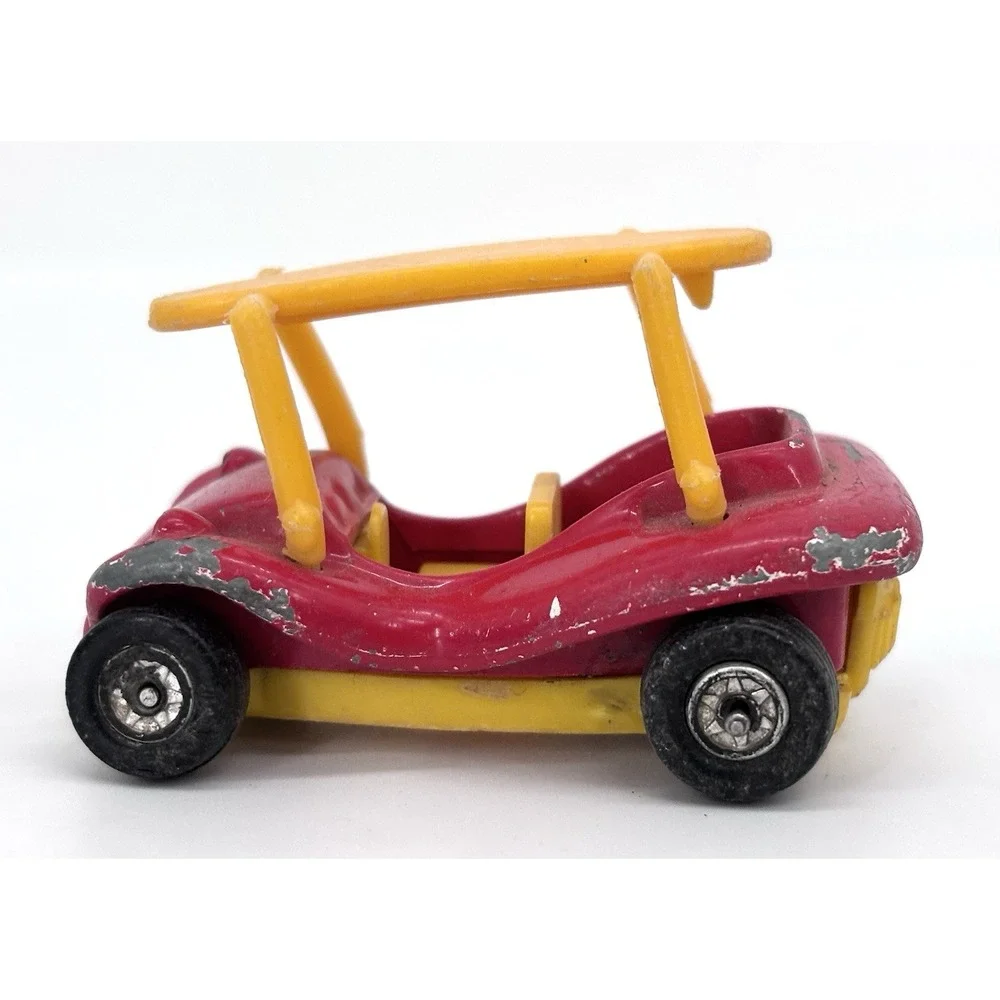 Vintage Aviva Peanuts Snoopy C14 Sky Buggy Red Yellow Hong Kong Diecast